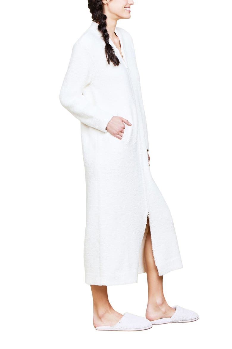 CozyChic™ Front Zip Robe, Alternate, color, CREAM