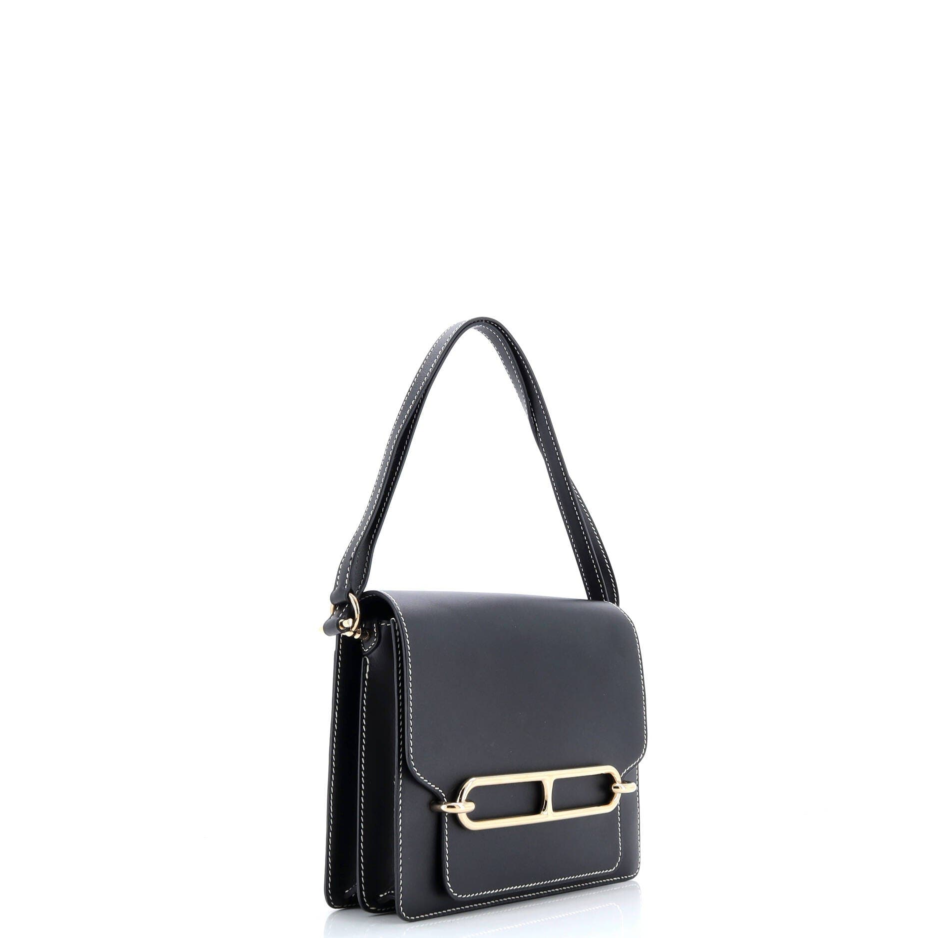 Pre-Owned Hermes Roulis Bag Sombrero 23, Alternate, color, Noir