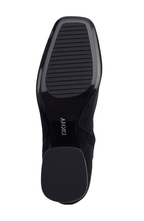 Dkny Caleena Block Heel Bootie In Black