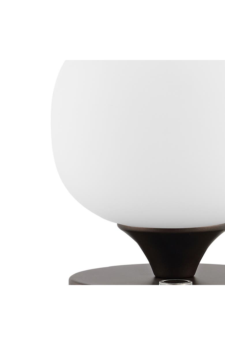 JONATHAN Y Owen Modern Minimalist Iron Rechargeable Integrated Portable LED Table Lamp, Alternate, color, Oil Rubbed Bronze