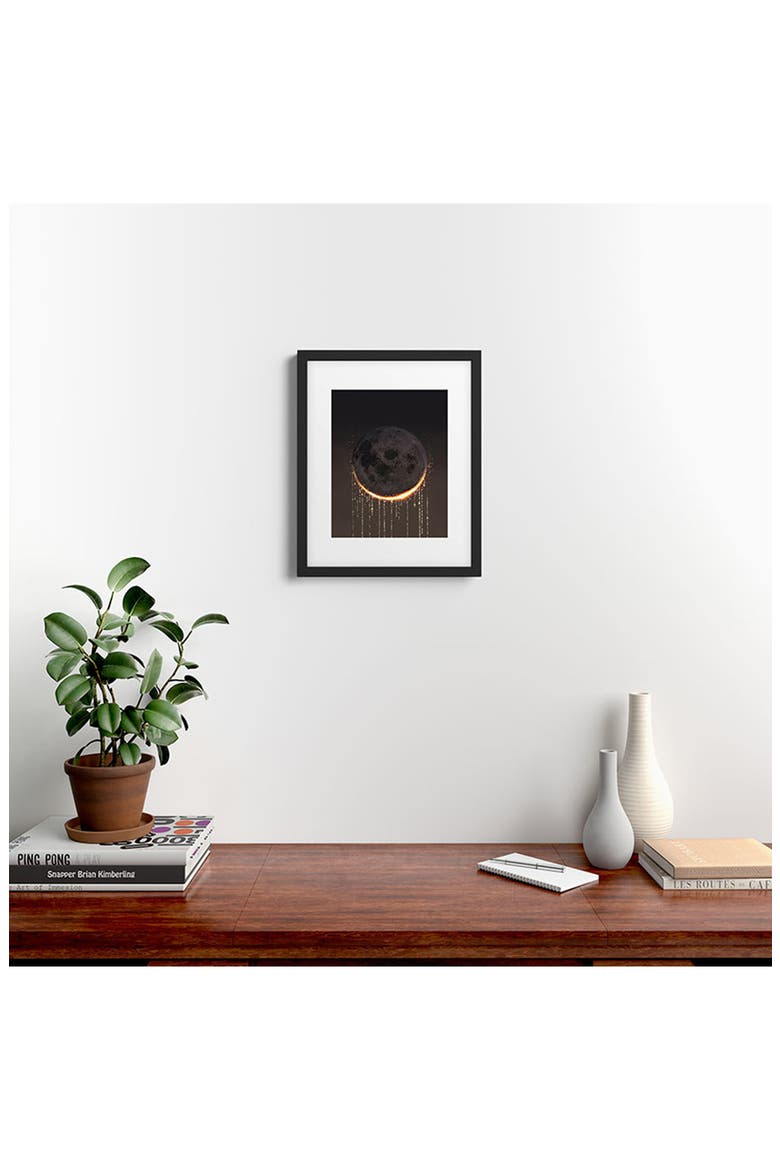 'Eclipse' by Emanuela Carratoni Framed Wall Art, Alternate, color, BLACK