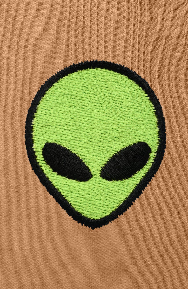 Dalix Alien Washed Sweatsuit, Alternate, color, Camel