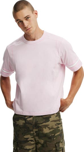 Cropped Fit Panel T-Shirt