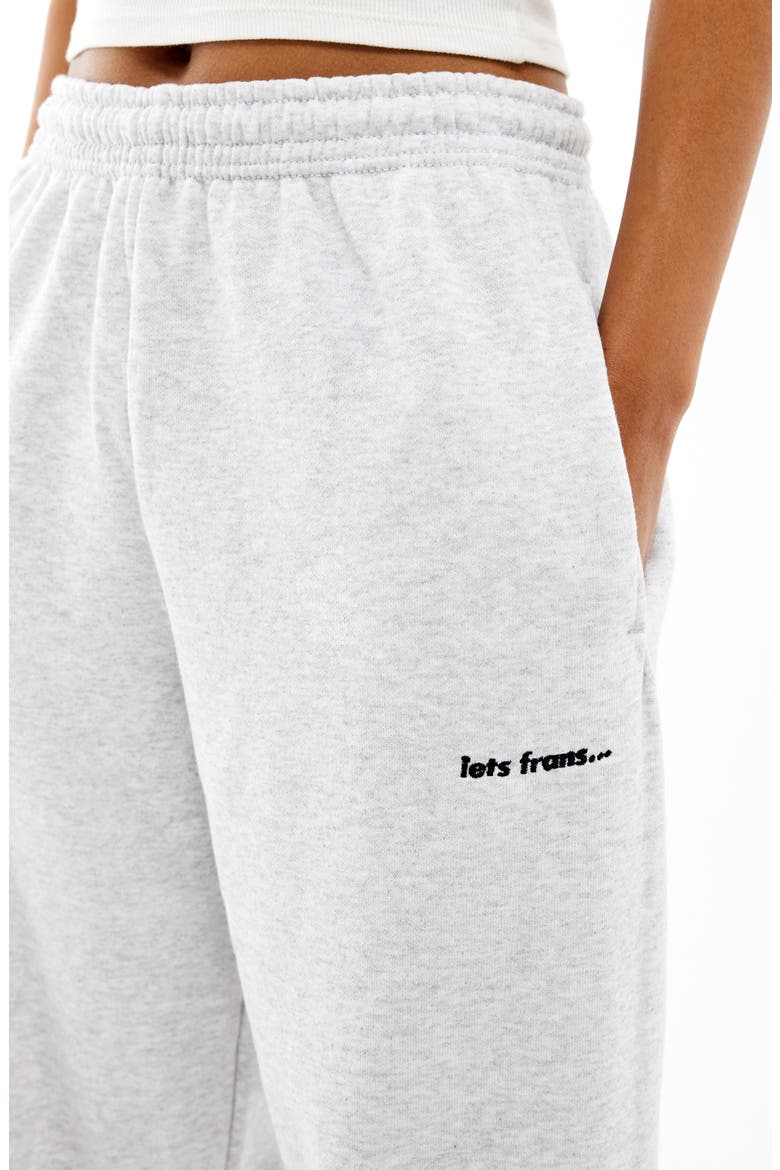 Embroidered Joggers, Alternate, color, GREY MARL