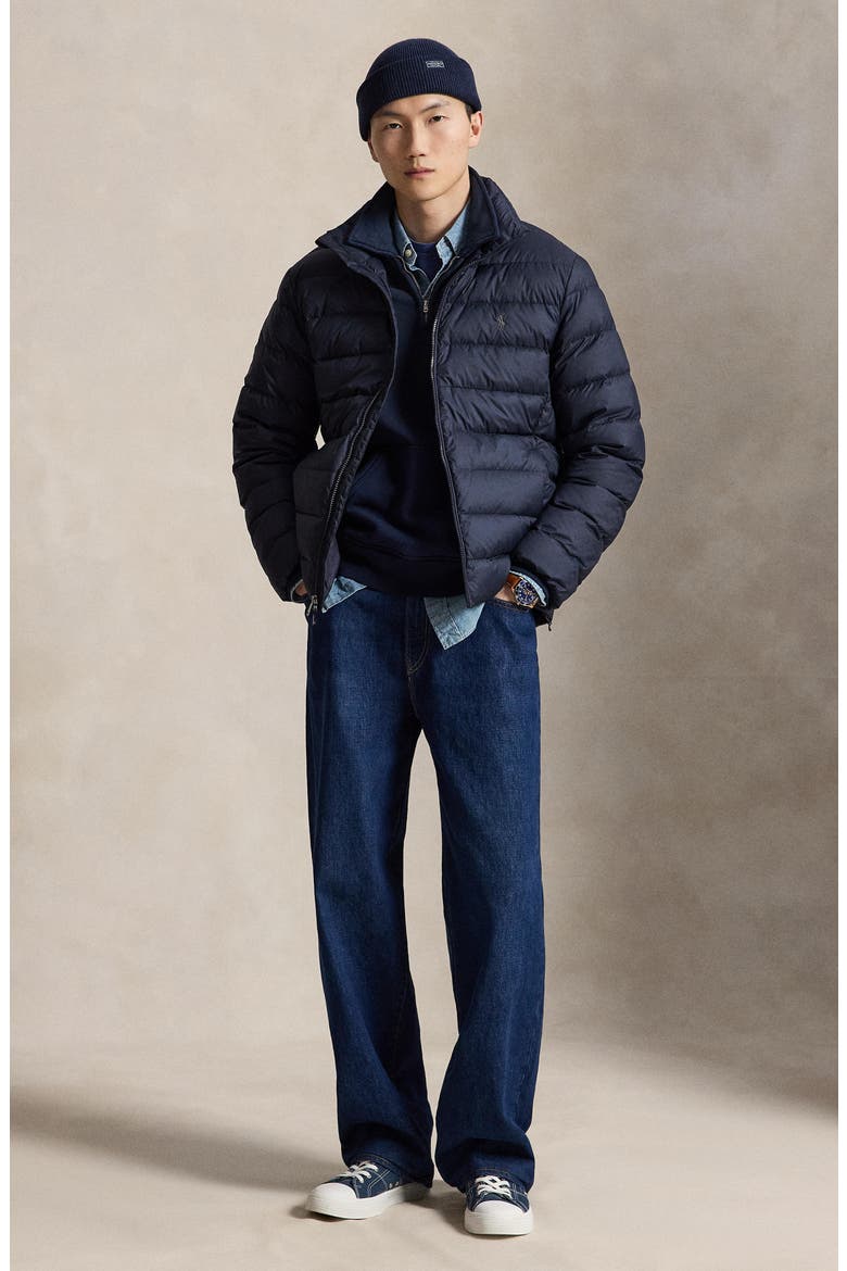 The Colden Water Repellent Packable Down Jacket, Alternate, color, COLLECTION NAVY