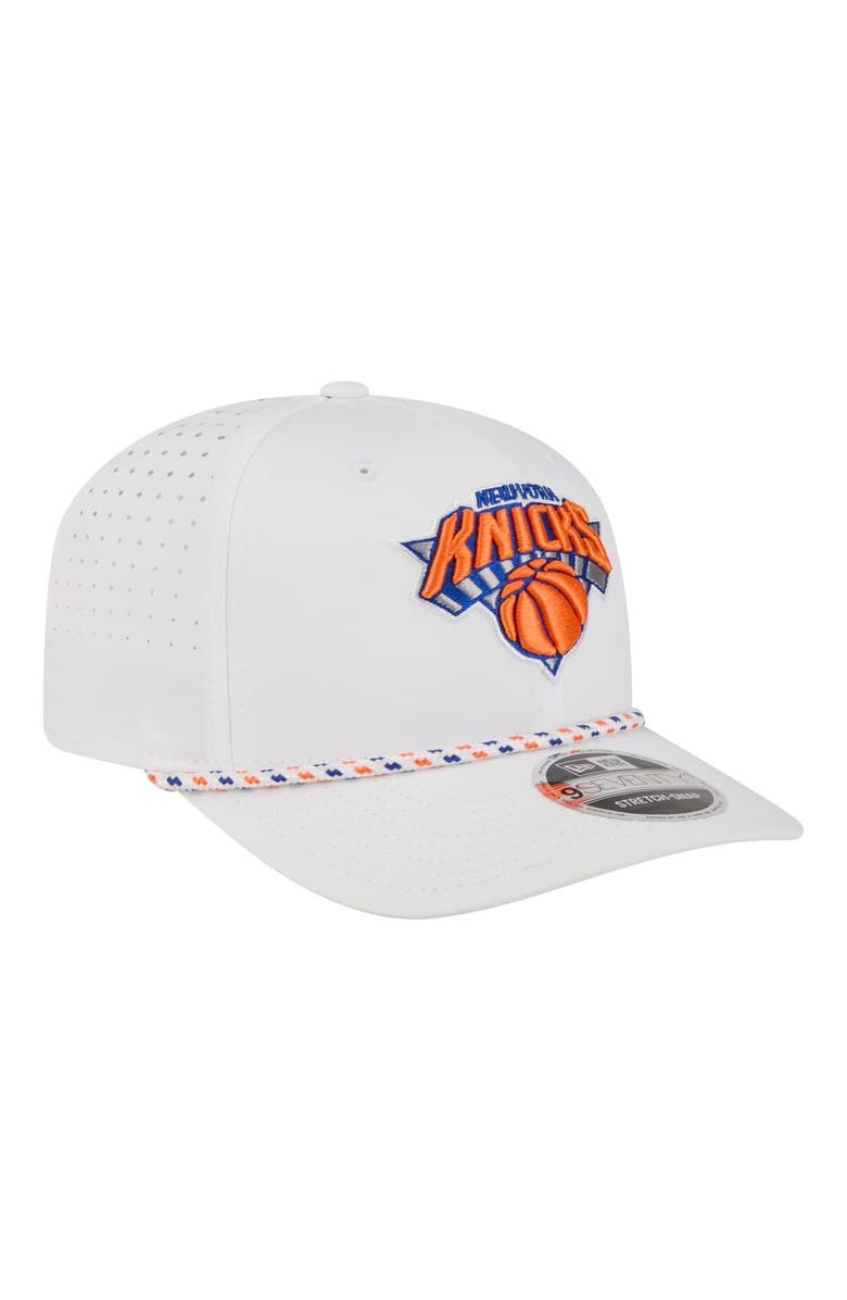 New Era Men's New Era White New York Knicks 2026 NBA All-Star Game Rope Vented 9SEVENTY Adjustable Hat, Alternate, color, White