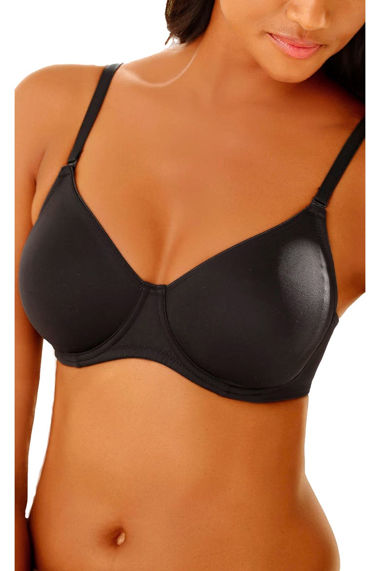 Multi Strap T-Shirt Bra, Main, color, Black