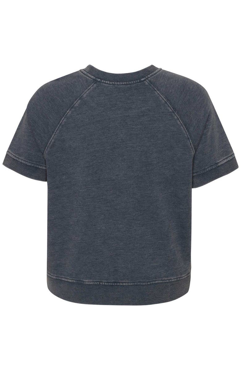 Outerstuff Girls Juniors Heather Charcoal Kansas City Chiefs Cheer Squad Raglan T-Shirt, Alternate, color, Heather Charcoal