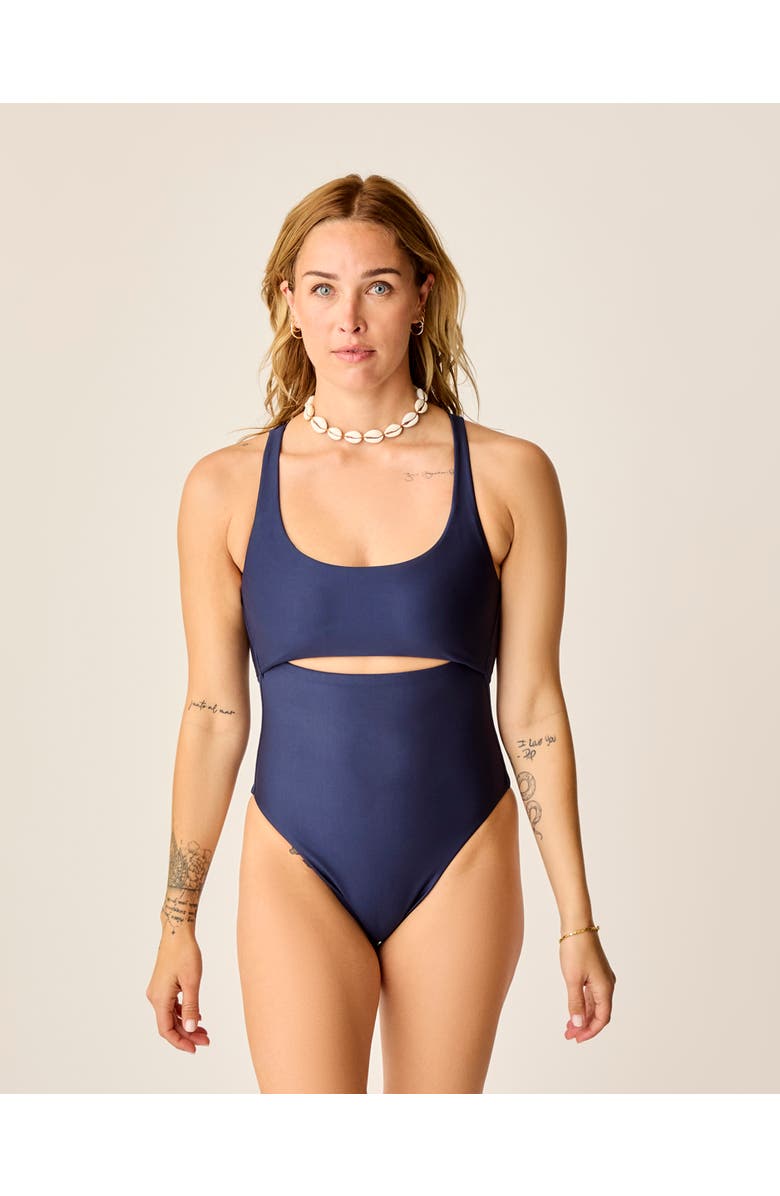 Carve Designs Sonny Compression One Piece Tall, Alternate, color, Navy