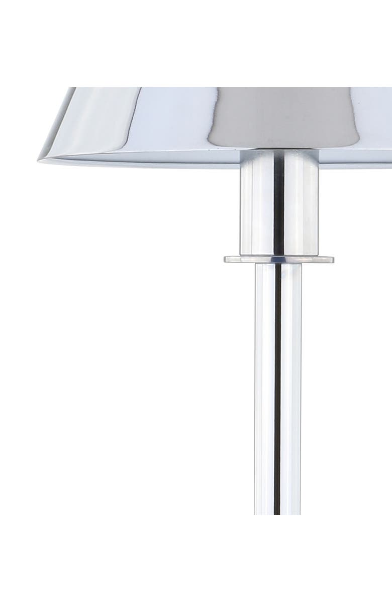 JONATHAN Y Roxy 26" Metal Shade LED Table Lamp, Alternate, color, Chrome