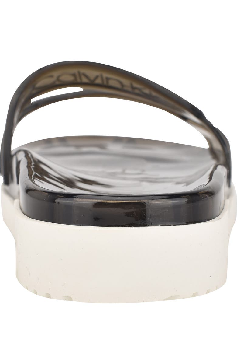 Calvin Klein Tobi Logo-Embossed Platform Sandal, Alternate, color,