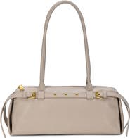 Rachel Zoe Belt Front Faux Leather Baguette Shoulder Bag