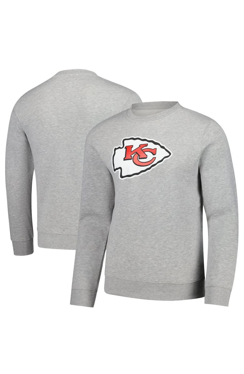 FANATICS Men's Fanatics Gray Kansas City Chiefs Fleece Pullover Sweatshirt, Main, color, Gray