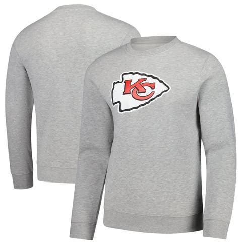 Men's Fanatics  Gray Kansas City Chiefs Fleece Pullover Sweatshirt