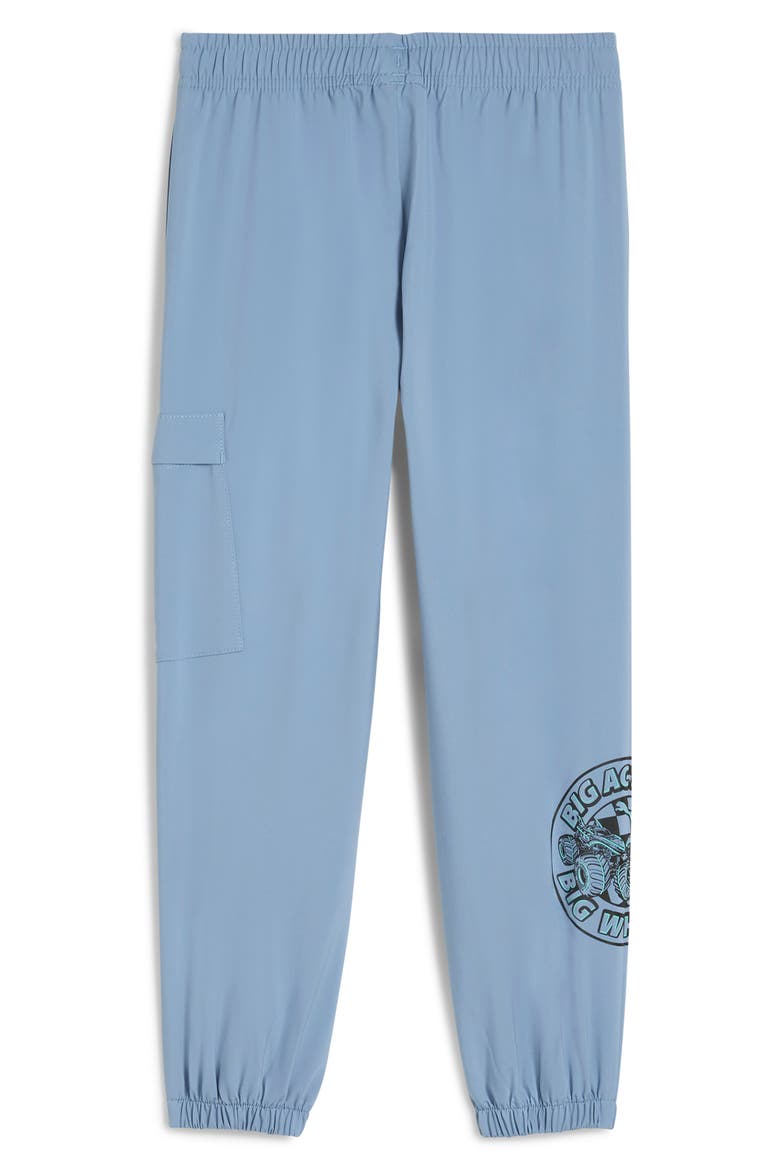 x Hot Wheels Kids' Relaxed Cargo Pants, Alternate, color, COOL BLUE