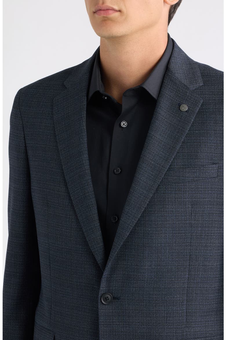 Ross Textured Wool Blend Suit, Alternate, color, MID BLUE
