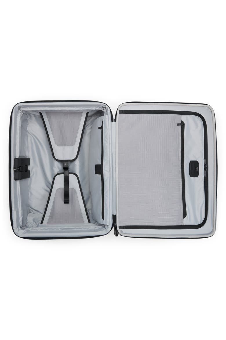Alpha Medium Dual Access Expandable Checked Luggage, Alternate, color, BLACK