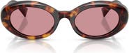 Miu Miu 52mm Oval Sunglasses