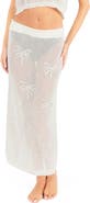Hurley Embroidered Open Knit Midi Skirt