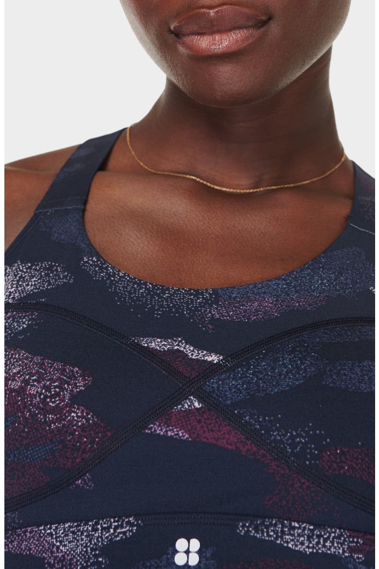 Power Sports Bra, Alternate, color, BLUE SPRAY CAMO PRINT