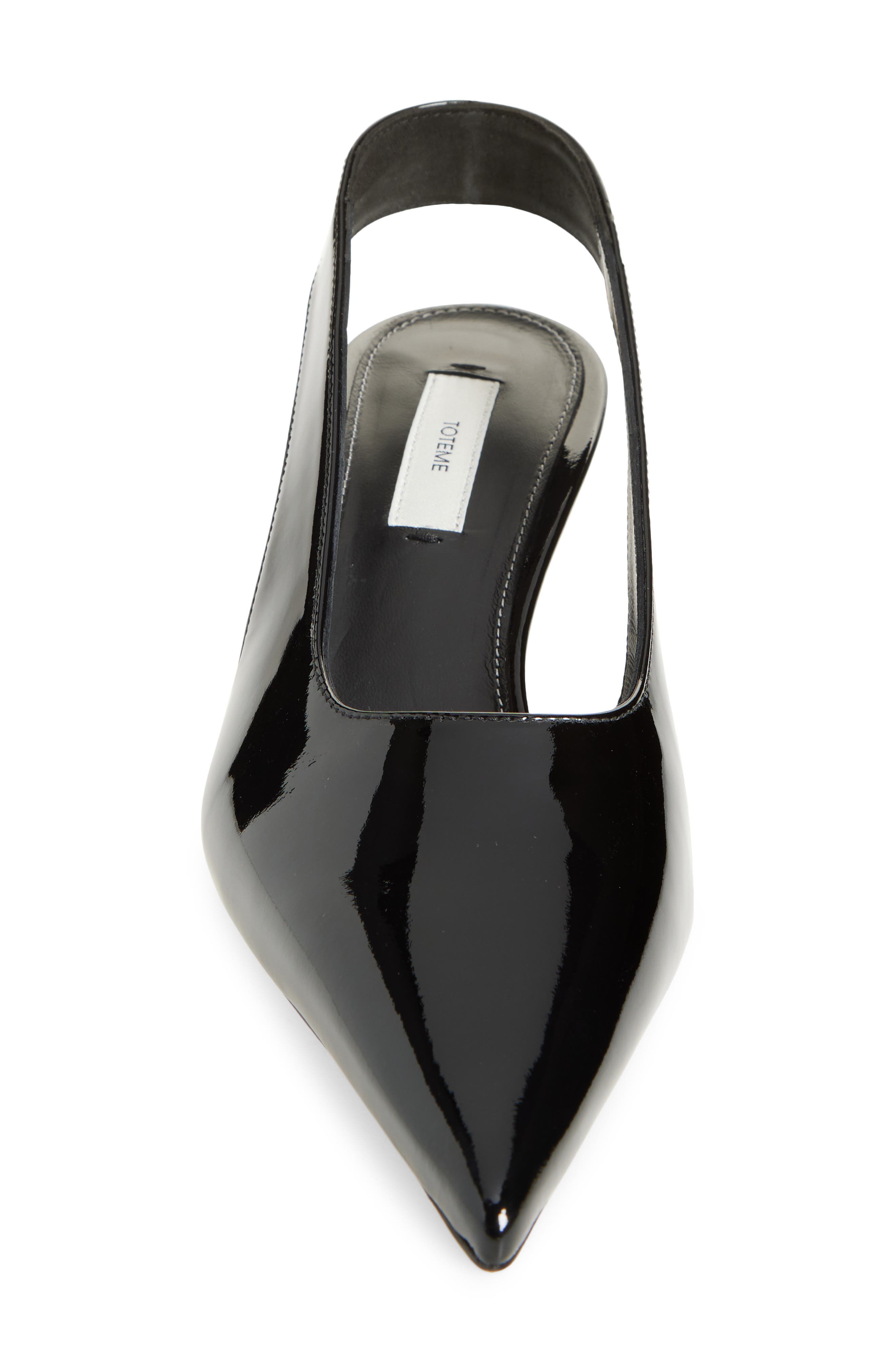 TOTEME Classic Kitten Heel Slingback Pump, Alternate, color, Black
