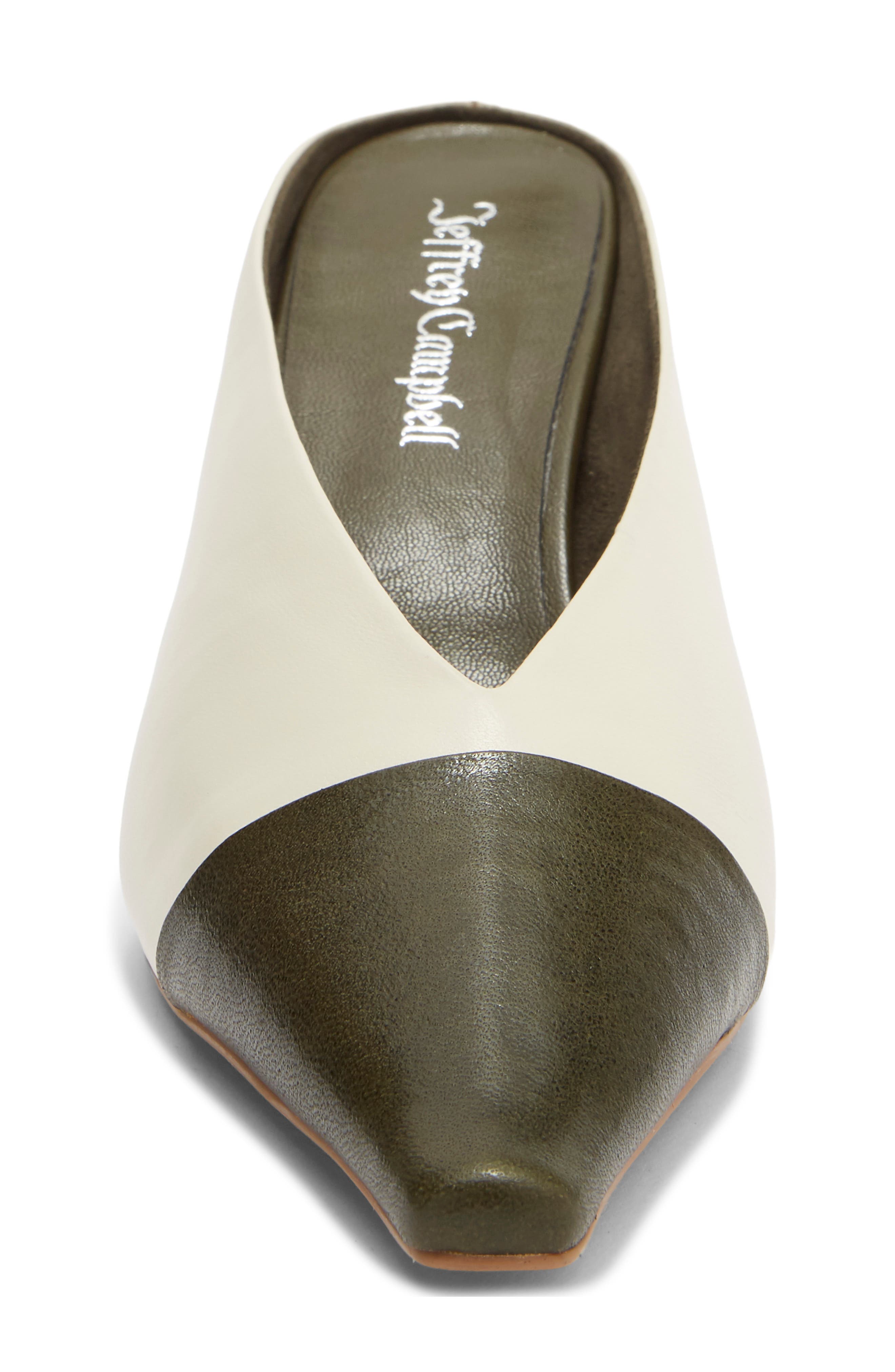 Investor Mule, Alternate, color, DARK KHAKI IVORY COMBO