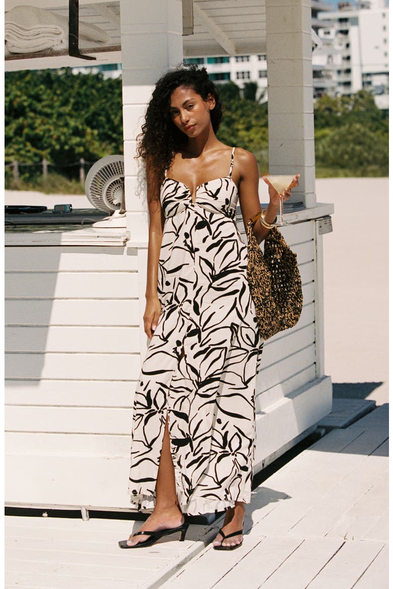 Chara Maxi Cover-Up Dress, Alternate, color, HEAVY PETAL