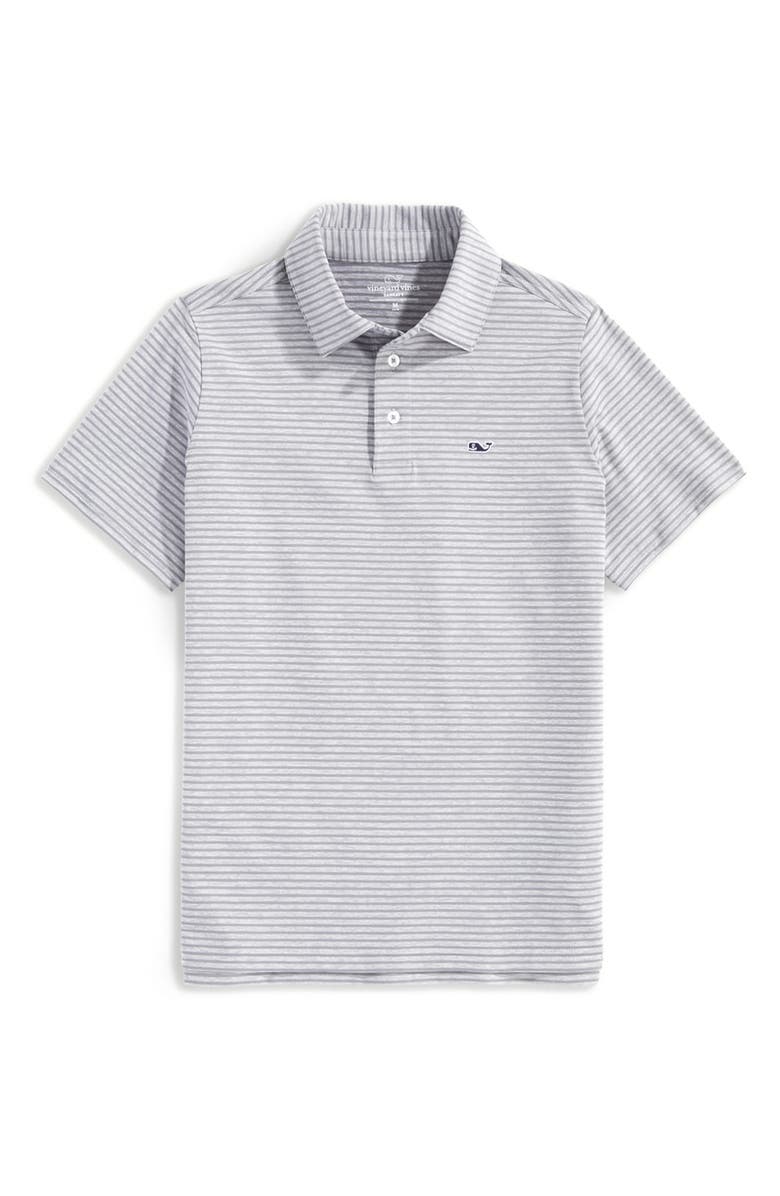 vineyard vines Kids' Bradley Stripe Stretch Polo, Main, color, 