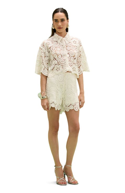 Gal Embroidery Short