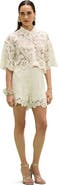 PatBO Gal Embroidery Short