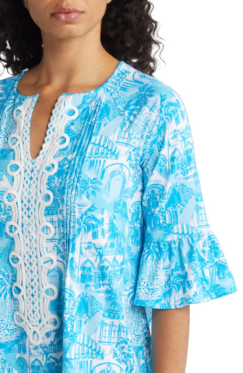 Lilly Pulitzer<sup>®</sup> Krysta Split Neck Shift Dress, Alternate, color, 