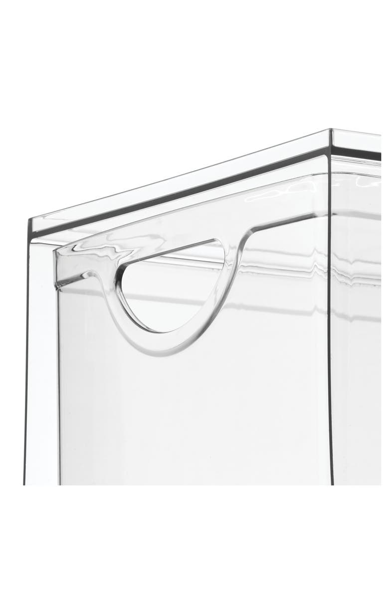 iDesign Stackable Kitchen Storage Drawer for Fridge, Pantry, Under-Sink, or Cabinet - Set of 4 - Clear, Alternate, color, Clear