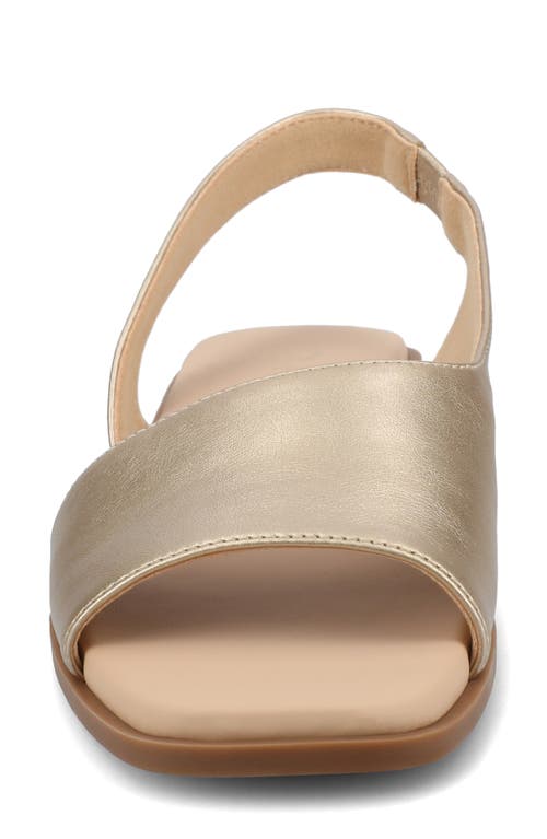 Journee Collection Brinsley Slingback Sandal In Champagne