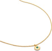 Monica Vinader May Birthstone Emerald Pendant Necklace