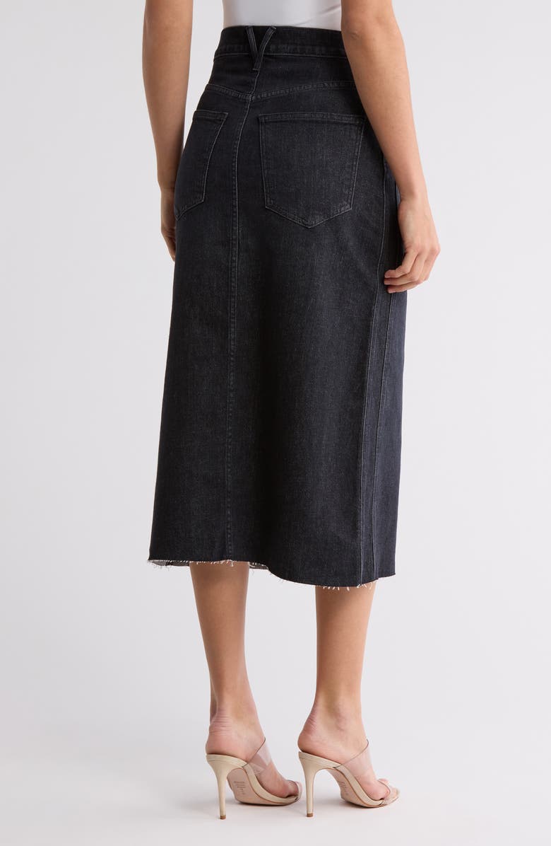 Veronica Beard Victoria Midi Denim Skirt, Alternate, color, 