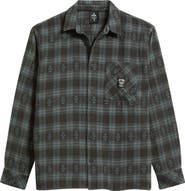Rip Curl Liquid Trips Flannel Long Sleeve Button-Up Shirt