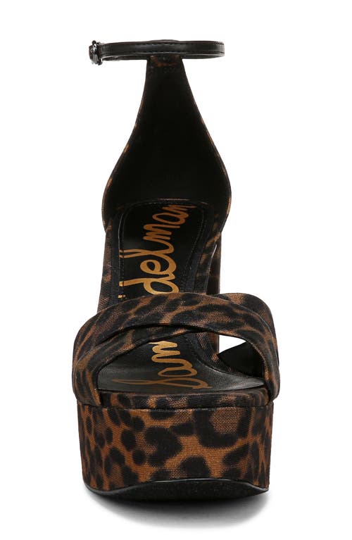 Sam Edelman Jullian Platform Heel Brown Multi Fabric In Brown Multi