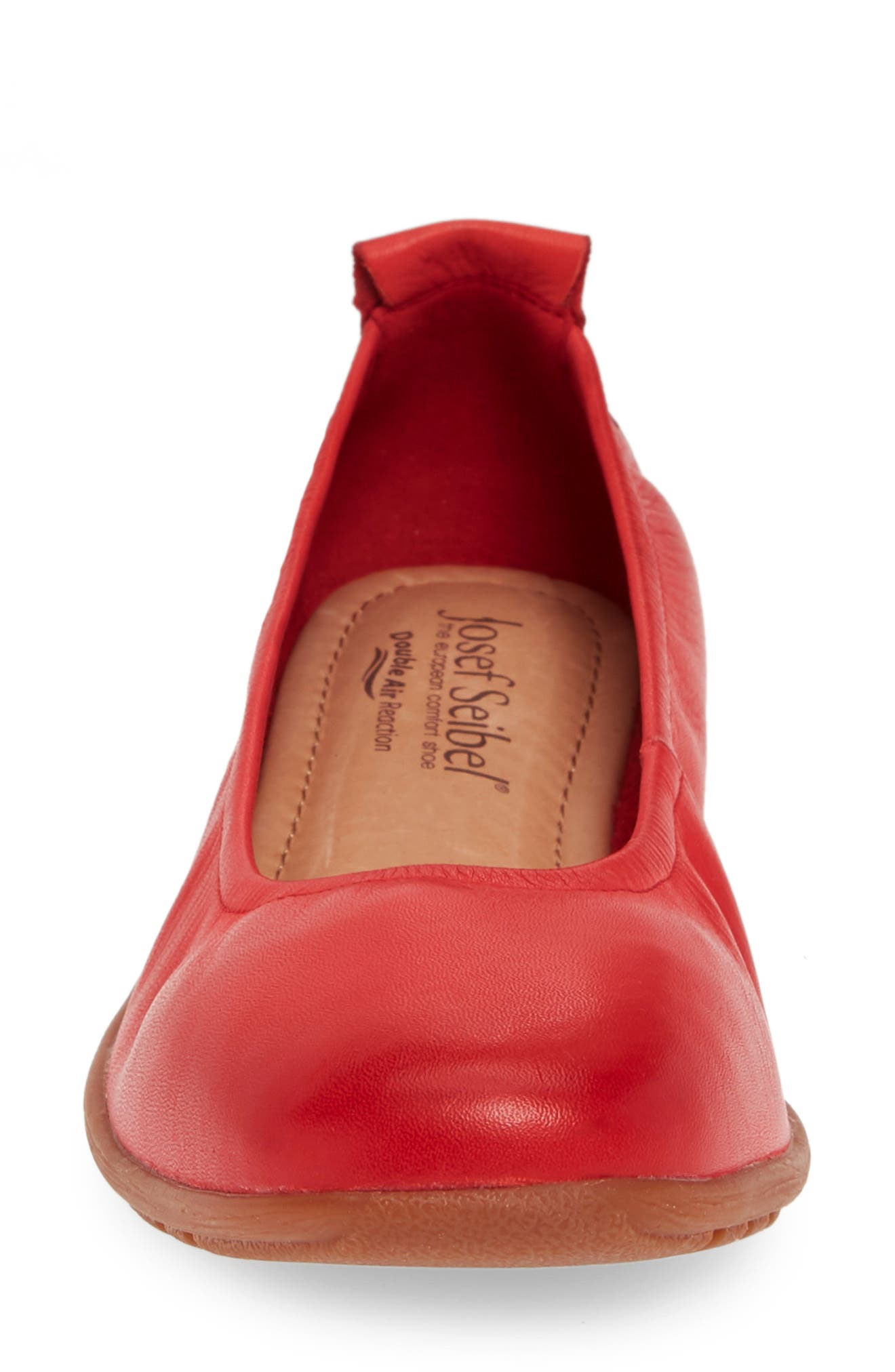 Josef Seibel Fenja 01 Flat, Alternate, color, Red Leather