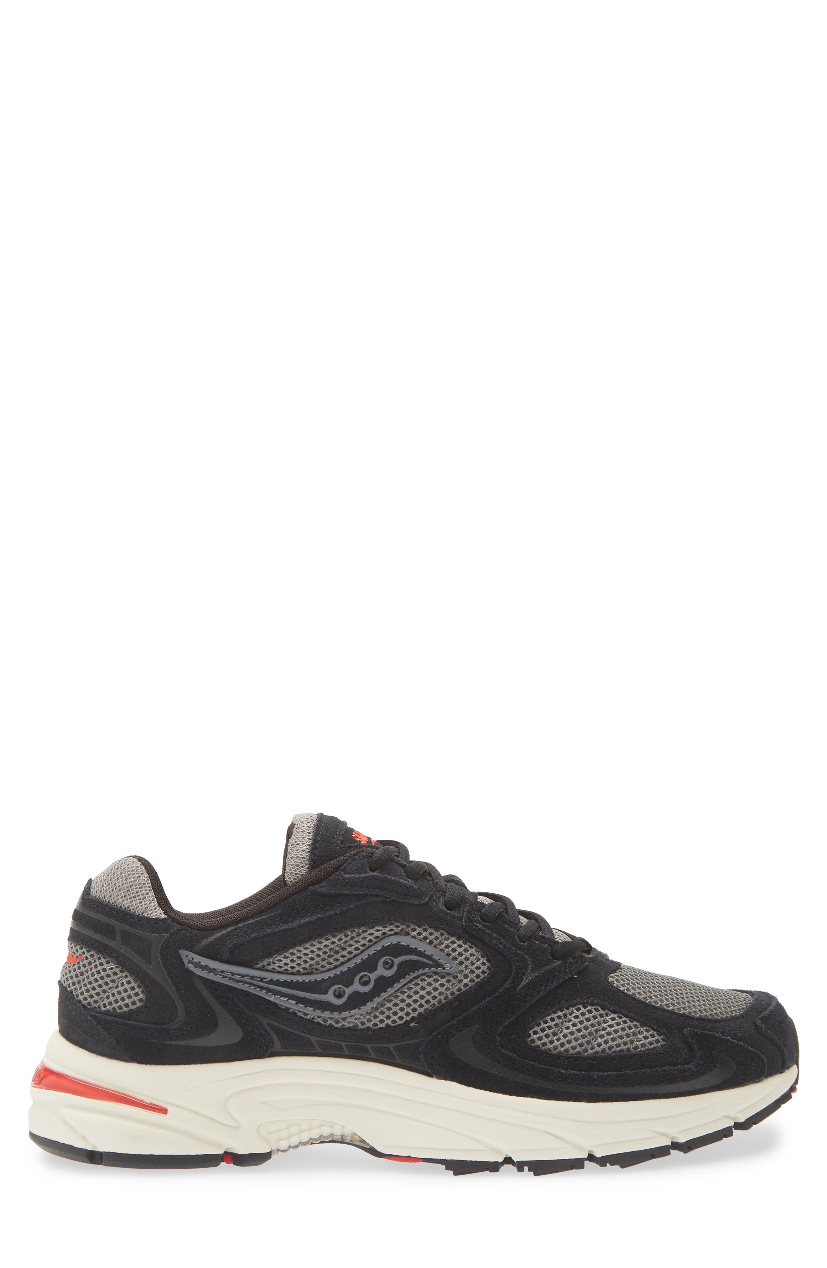 Grid Jazz 9 Sneaker, Alternate, color, BLACK/ FIRE RED
