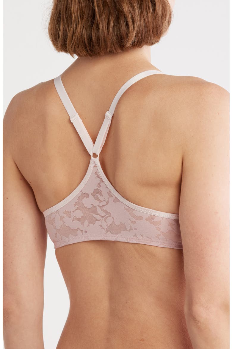 Shadow Scene Push-Up Racerback Bra, Alternate, color, BLUSH PINK