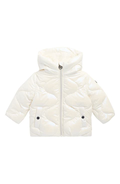 Iridescent Faux Fur Lined Puffer Jacket (Baby)