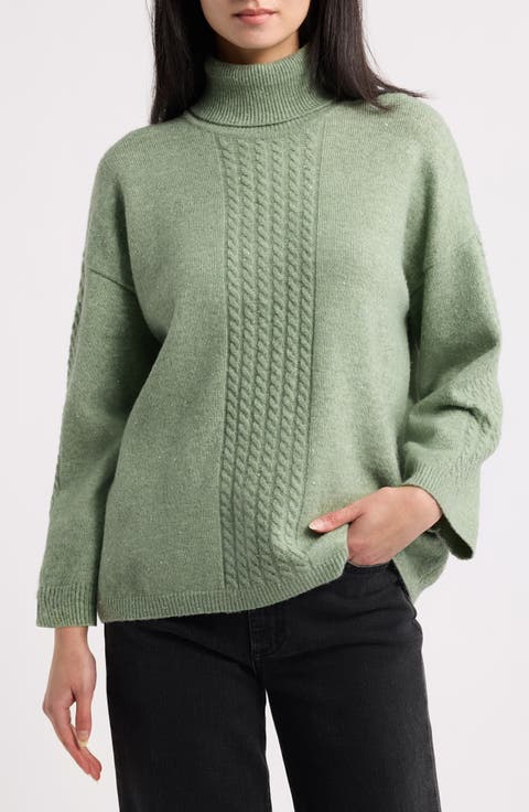 Sequin Cable Knit Sweater