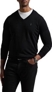 Polo Ralph Lauren Big & Tall V-Neck Merino Wool Sweater