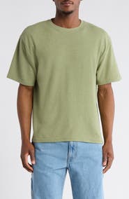 Lucky Brand Textured Boxy Knit T-Shirt