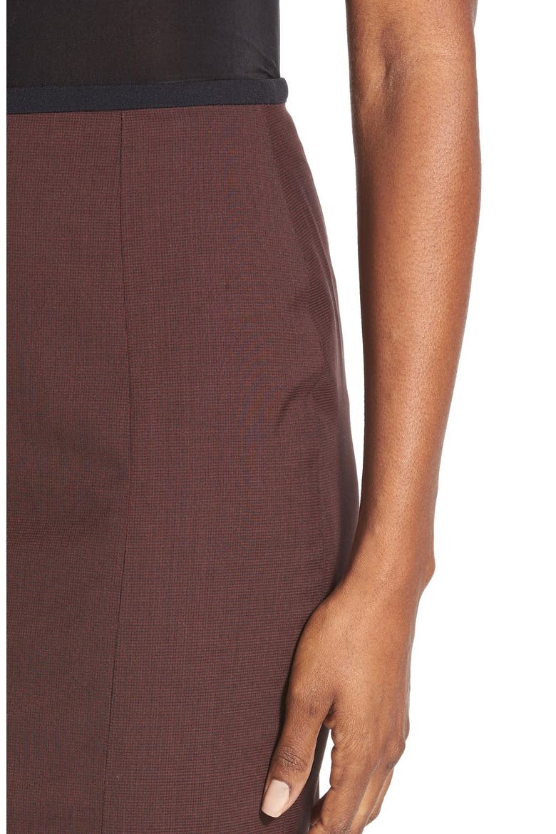 'Vabina' Wool Pencil Skirt, Alternate, color, DEEP GARNET FANTASY
