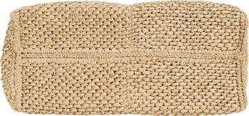 Simple Woven Raffia Tote Bag