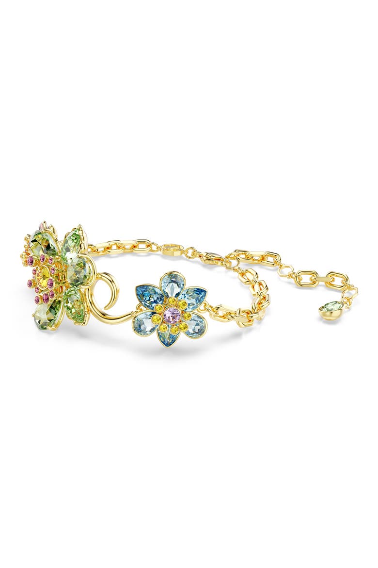 Idyllia Crystal Flower Bracelet, Alternate, color, MULTICOLORED