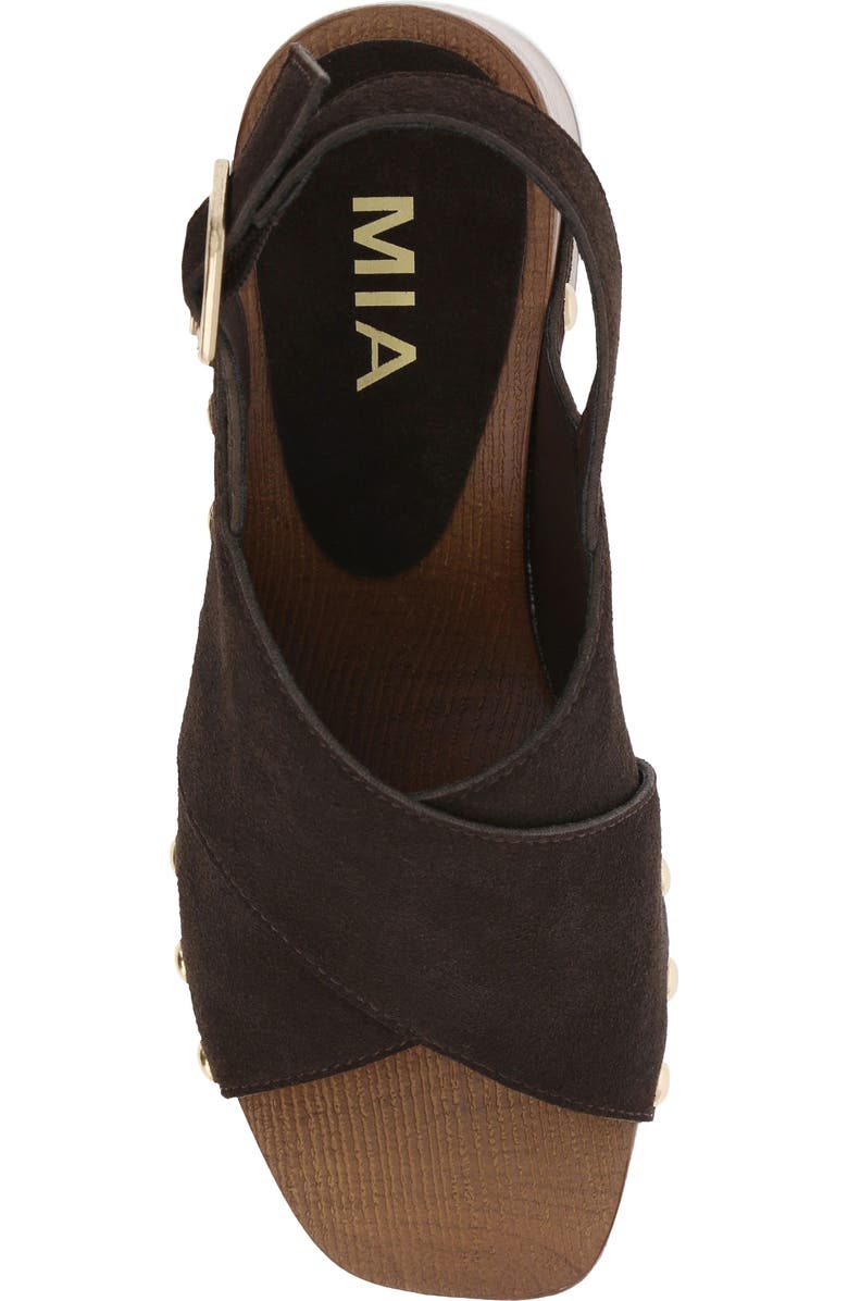 MIA Eudora Sandal, Alternate, color, Chocolate