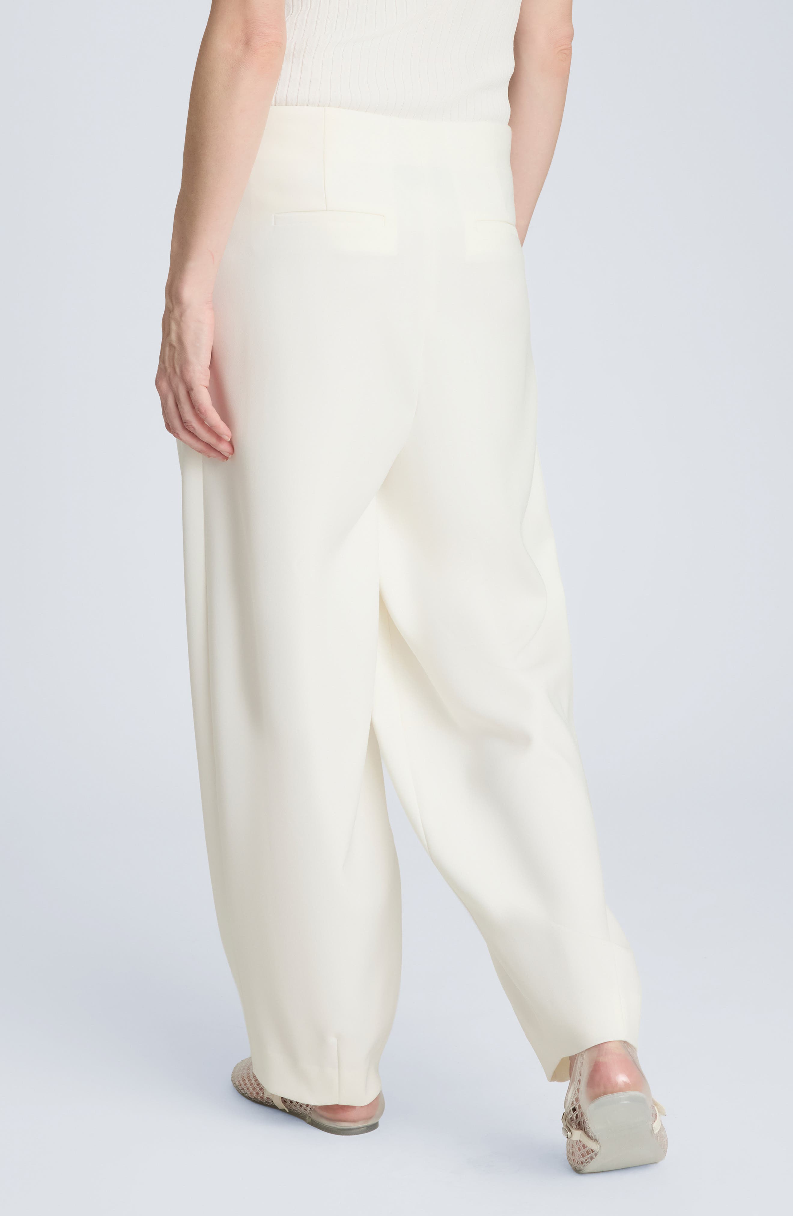 Pleat Tapered Leg Pants - image 2