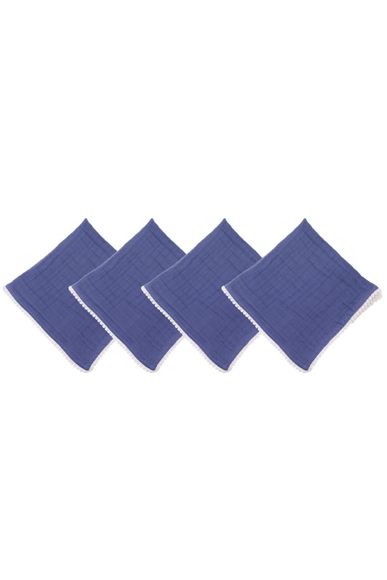 Nalina Machine Wash Napkin Set of 4, Alternate, color, Blue
